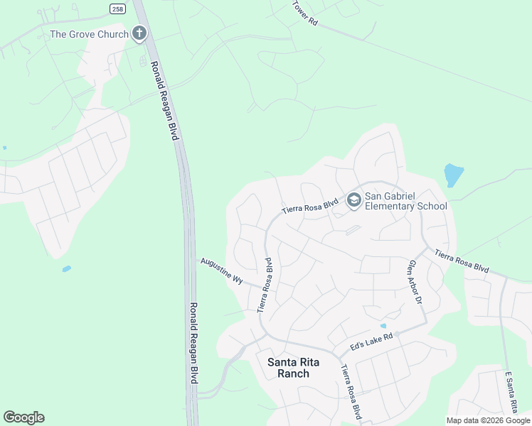 map of restaurants, bars, coffee shops, grocery stores, and more near 841 Faith Drive in Liberty Hill