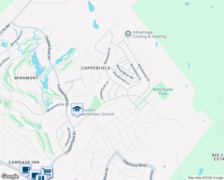 map of restaurants, bars, coffee shops, grocery stores, and more near 5620 Middlebury Dr in Bryan