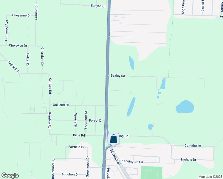 map of restaurants, bars, coffee shops, grocery stores, and more near 6390 Sandy Lane in Milton