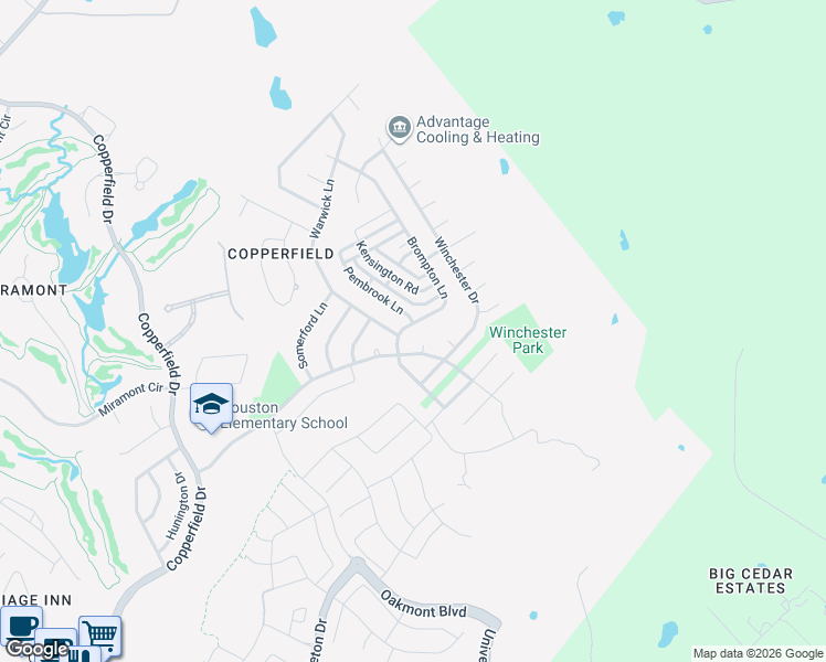 map of restaurants, bars, coffee shops, grocery stores, and more near 4769 Brompton Lane in Bryan