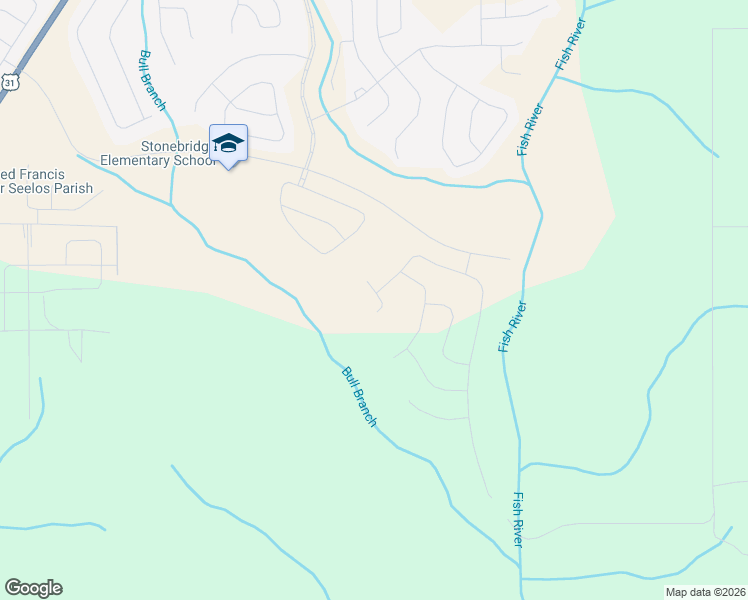map of restaurants, bars, coffee shops, grocery stores, and more near Unnamed Road in Spanish Fort