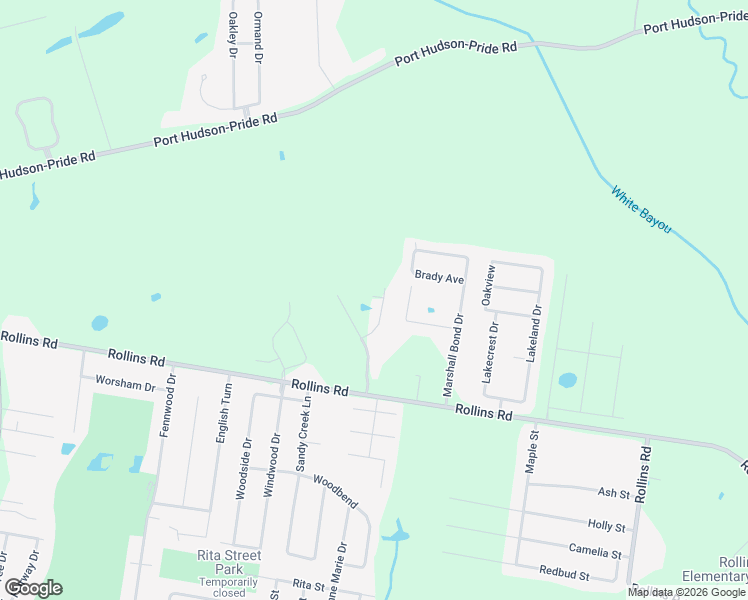 map of restaurants, bars, coffee shops, grocery stores, and more near 7074 Fleur De Lis Street in Zachary