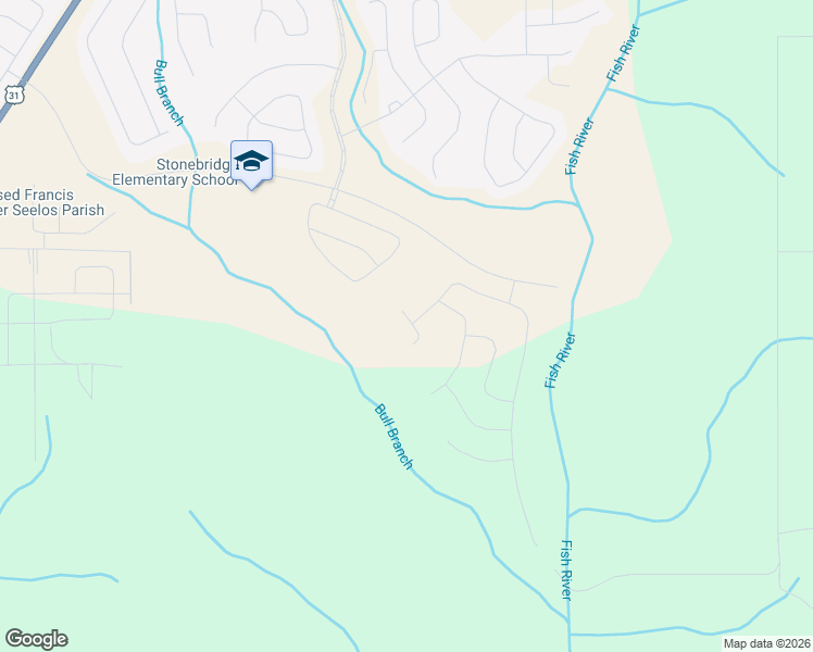 map of restaurants, bars, coffee shops, grocery stores, and more near Unnamed Road in Spanish Fort
