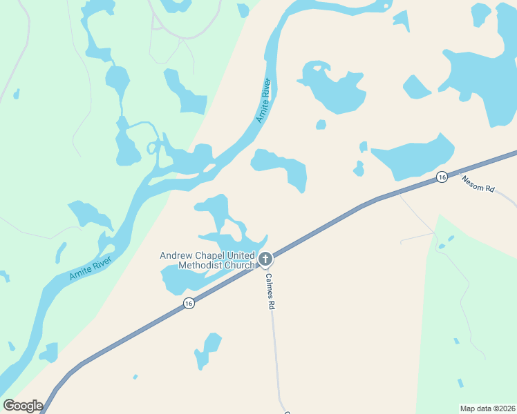 map of restaurants, bars, coffee shops, grocery stores, and more near 470 Calmes Road in Denham Springs