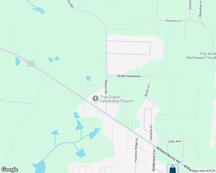 map of restaurants, bars, coffee shops, grocery stores, and more near 6577 Martin Road in Milton