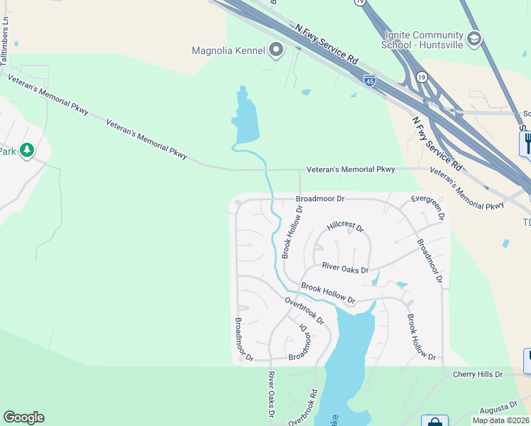 map of restaurants, bars, coffee shops, grocery stores, and more near 312 Inverness Drive in Huntsville