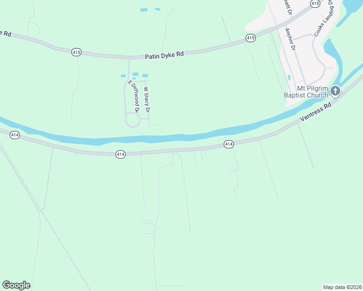 map of restaurants, bars, coffee shops, grocery stores, and more near 13879 Louisiana 414 in Ventress