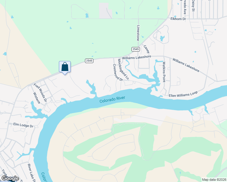 map of restaurants, bars, coffee shops, grocery stores, and more near 321 Wood Forest Road in Kingsland