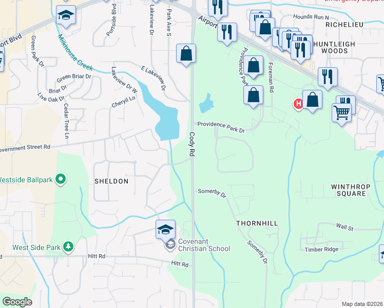 map of restaurants, bars, coffee shops, grocery stores, and more near County Road 37 in Mobile