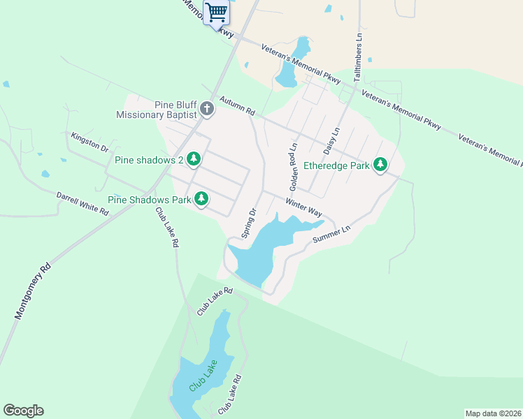 map of restaurants, bars, coffee shops, grocery stores, and more near 3779 Spring Drive in Huntsville