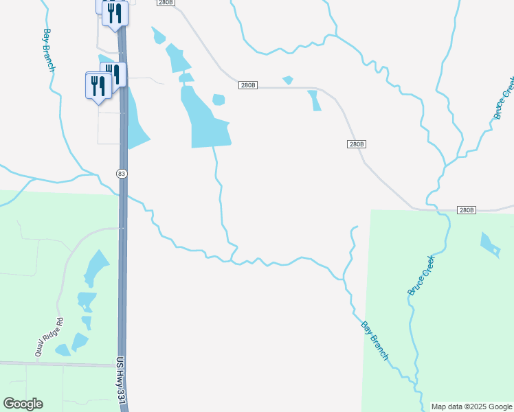 map of restaurants, bars, coffee shops, grocery stores, and more near in DeFuniak Springs