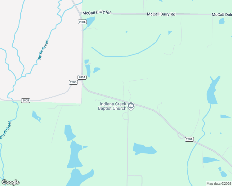 map of restaurants, bars, coffee shops, grocery stores, and more near 49 Hyland Lane in DeFuniak Springs