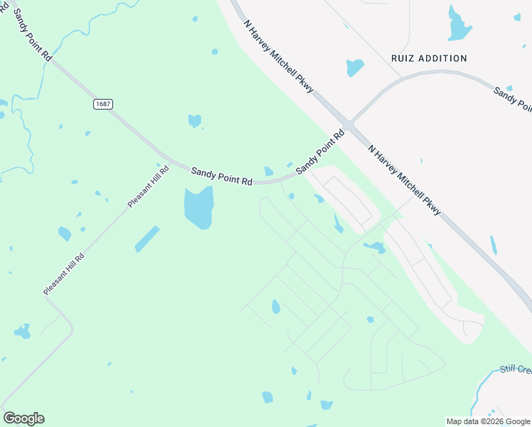 map of restaurants, bars, coffee shops, grocery stores, and more near 5463 Farm to Market Road 1687 in Bryan