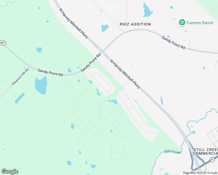 map of restaurants, bars, coffee shops, grocery stores, and more near 2003 Brisbane Way in Bryan