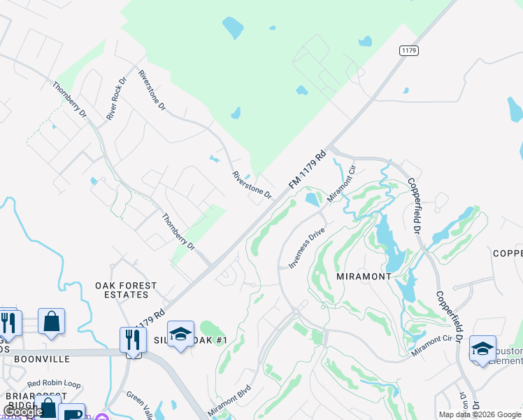 map of restaurants, bars, coffee shops, grocery stores, and more near 4663 South Stonecrest Court in Bryan