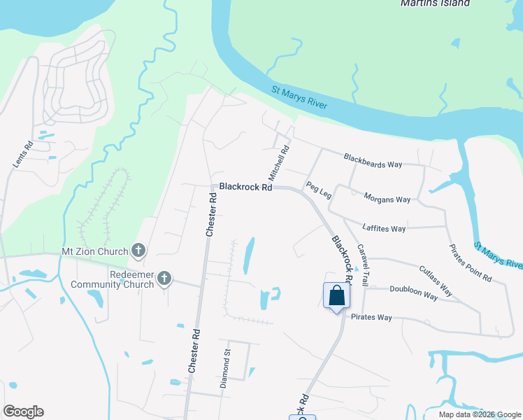 map of restaurants, bars, coffee shops, grocery stores, and more near 96764 Chester Road in Yulee