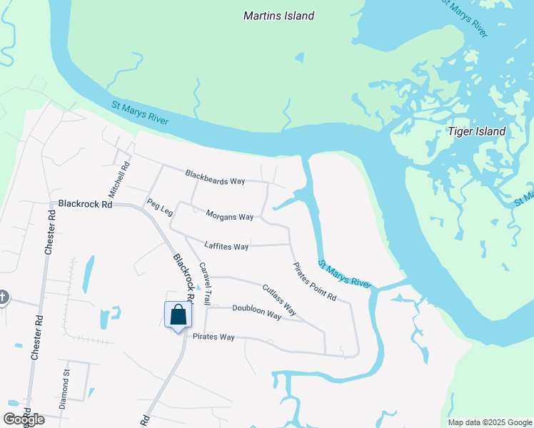 map of restaurants, bars, coffee shops, grocery stores, and more near 97291 Morgans Way in Yulee
