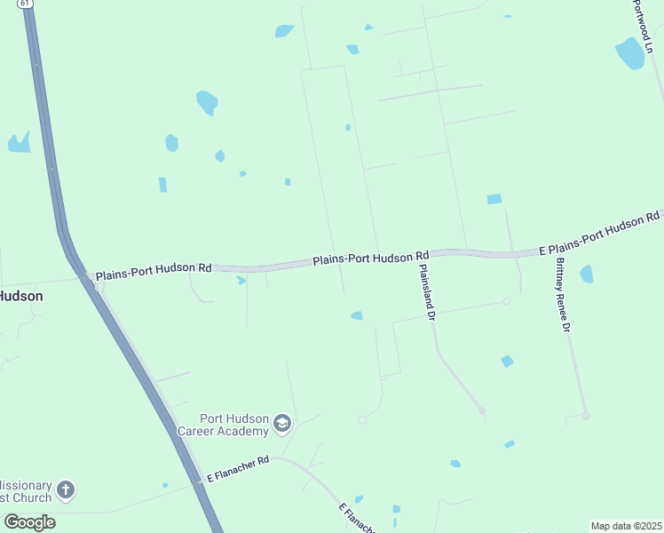 map of restaurants, bars, coffee shops, grocery stores, and more near 390 Plains-Port Hudson Road in Zachary