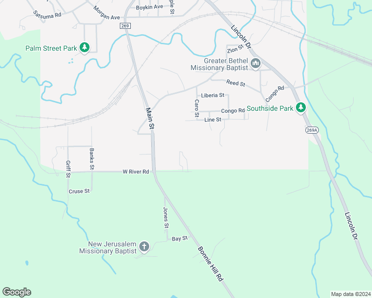 map of restaurants, bars, coffee shops, grocery stores, and more near 225 East River Road in Chattahoochee