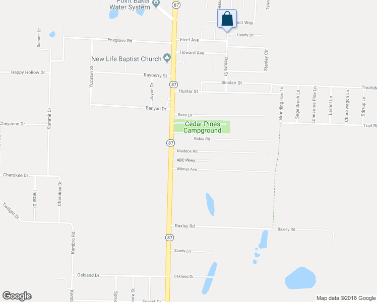 map of restaurants, bars, coffee shops, grocery stores, and more near 6435 Maddox Road in Milton