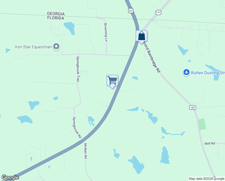 map of restaurants, bars, coffee shops, grocery stores, and more near 10673 Florida Georgia Highway in Havana