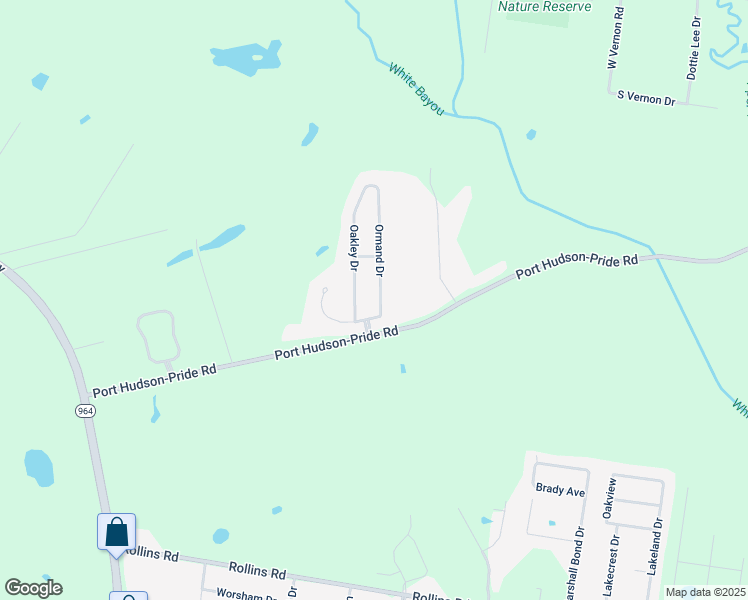 map of restaurants, bars, coffee shops, grocery stores, and more near 8337 Ormand Drive in Zachary