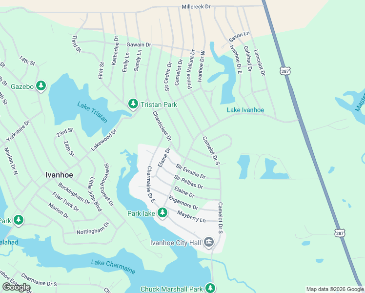 map of restaurants, bars, coffee shops, grocery stores, and more near 210-298 Perdilot Drive in Woodville