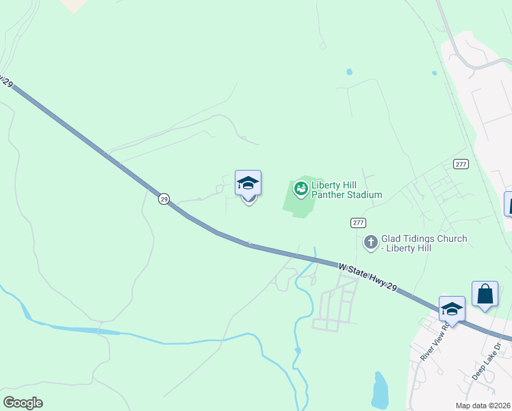 map of restaurants, bars, coffee shops, grocery stores, and more near 16500 West State Highway 29 in Liberty Hill