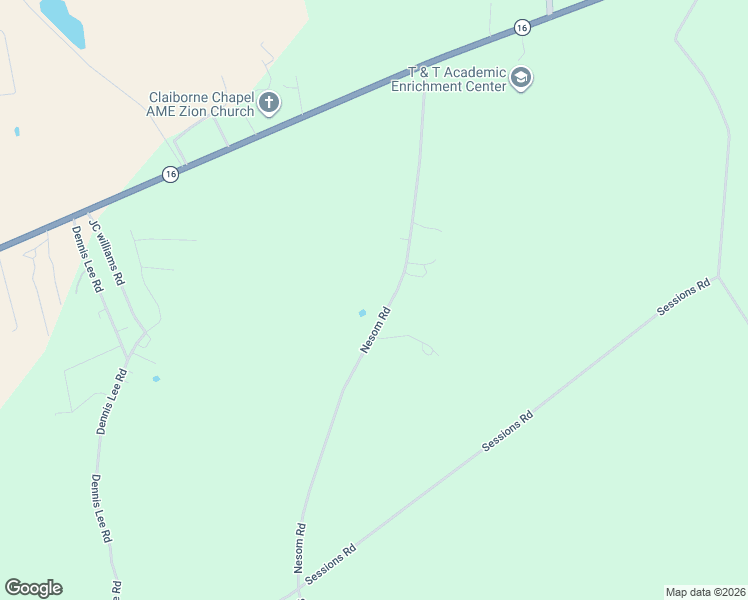 map of restaurants, bars, coffee shops, grocery stores, and more near 1412 Nesom Road in Pine Grove