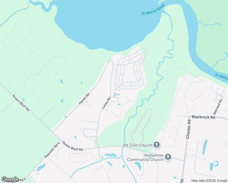 map of restaurants, bars, coffee shops, grocery stores, and more near 28047 Waterford Lane in Yulee