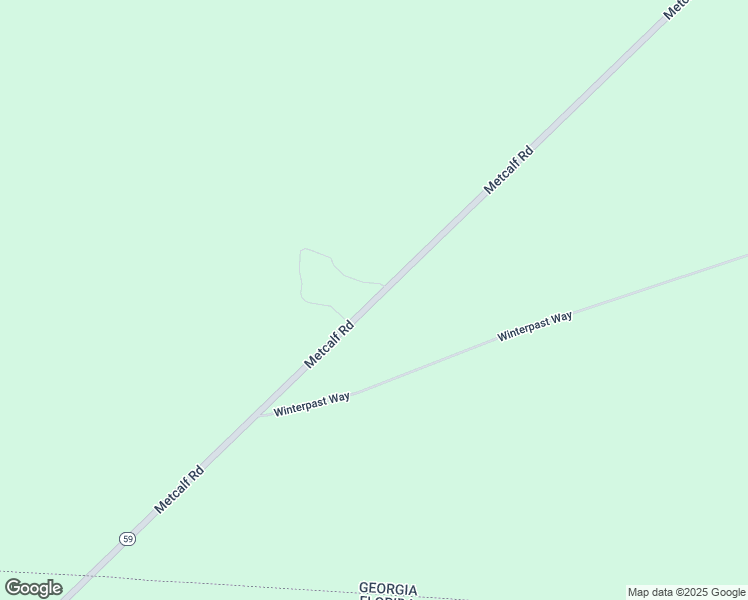 map of restaurants, bars, coffee shops, grocery stores, and more near Metcalf Road in Thomasville