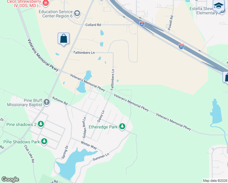 map of restaurants, bars, coffee shops, grocery stores, and more near 138 Hidden Valley Circle in Huntsville