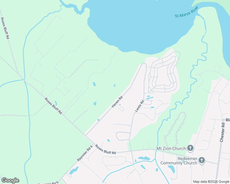 map of restaurants, bars, coffee shops, grocery stores, and more near 87423 Haven Road in Yulee