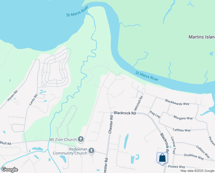 map of restaurants, bars, coffee shops, grocery stores, and more near 96837 Chester Road in Yulee