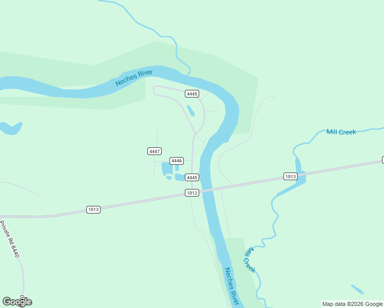 map of restaurants, bars, coffee shops, grocery stores, and more near 168 County Road 4448 in Spurger
