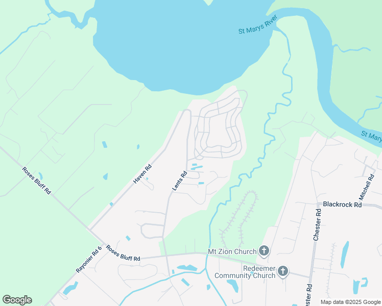 map of restaurants, bars, coffee shops, grocery stores, and more near 87601 Lents Road in Yulee