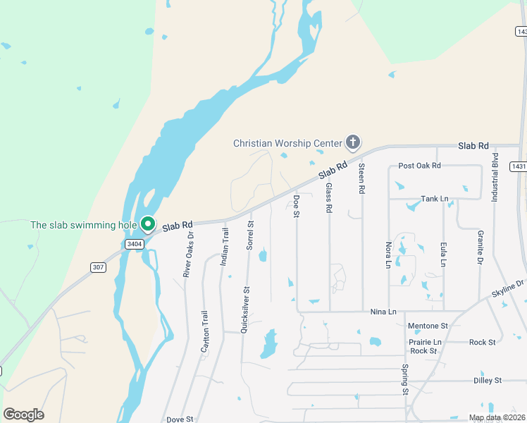 map of restaurants, bars, coffee shops, grocery stores, and more near 1060 Ranch Road 3404 in Kingsland