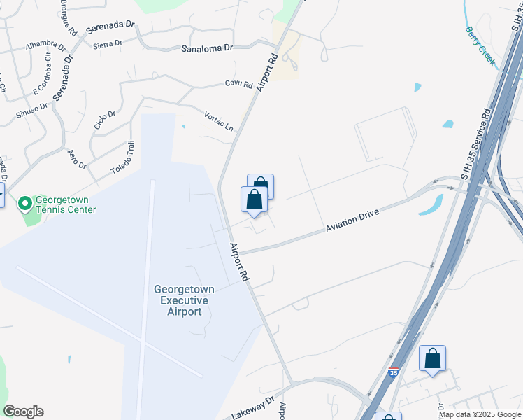 map of restaurants, bars, coffee shops, grocery stores, and more near 107 Halmar Cove in Georgetown