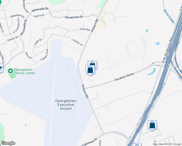 map of restaurants, bars, coffee shops, grocery stores, and more near 105 Halmar Cove in Georgetown