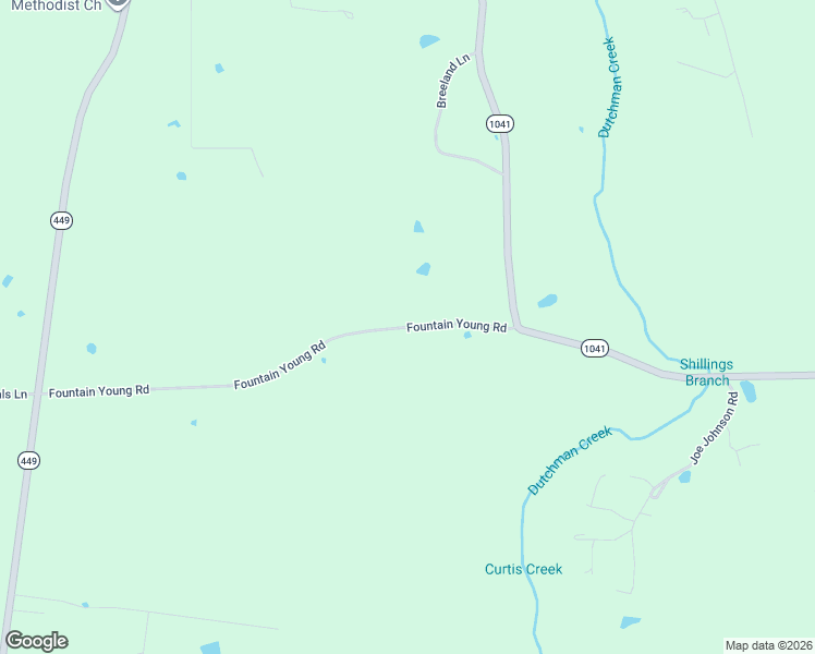 map of restaurants, bars, coffee shops, grocery stores, and more near Fountain Young Road in Pine Grove