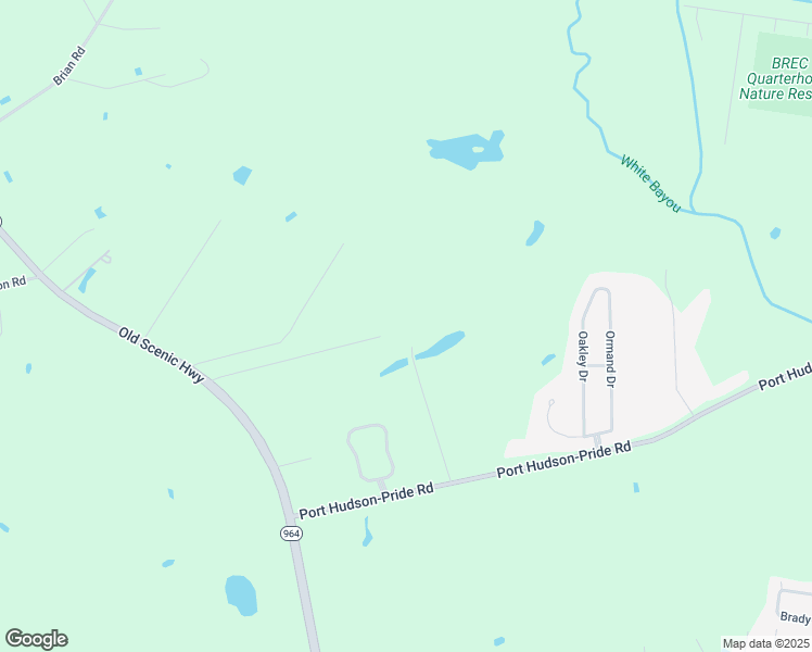 map of restaurants, bars, coffee shops, grocery stores, and more near Ash Land Avenue in Zachary