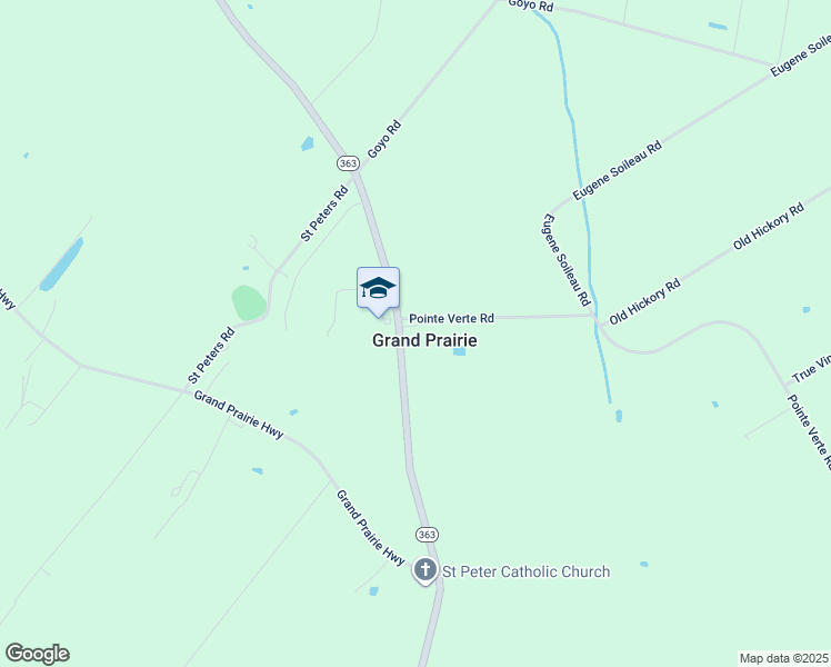 map of restaurants, bars, coffee shops, grocery stores, and more near 669 Louisiana 363 in Washington