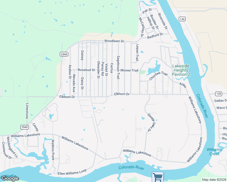 map of restaurants, bars, coffee shops, grocery stores, and more near 3317 Cactus in Kingsland