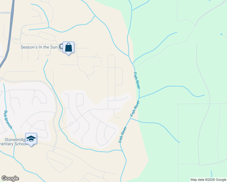 map of restaurants, bars, coffee shops, grocery stores, and more near Stroh Road in Spanish Fort