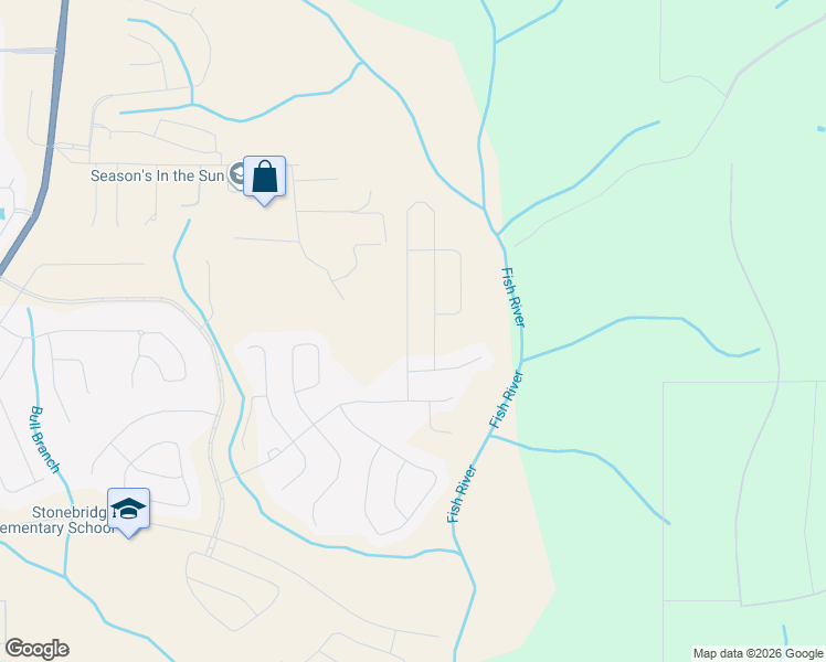 map of restaurants, bars, coffee shops, grocery stores, and more near Stroh Road in Spanish Fort