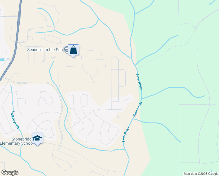 map of restaurants, bars, coffee shops, grocery stores, and more near Stroh Road in Spanish Fort