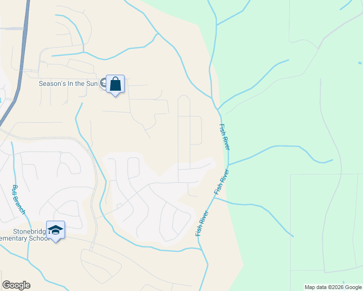 map of restaurants, bars, coffee shops, grocery stores, and more near Stroh Road in Spanish Fort