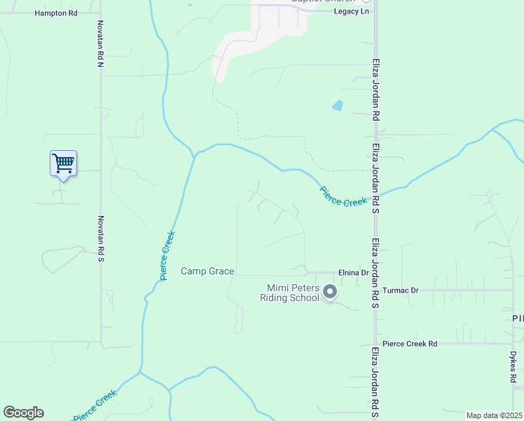 map of restaurants, bars, coffee shops, grocery stores, and more near 10881 Elnina Drive in Mobile