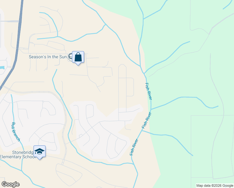map of restaurants, bars, coffee shops, grocery stores, and more near 13278 Jenkins Pit Road in Spanish Fort