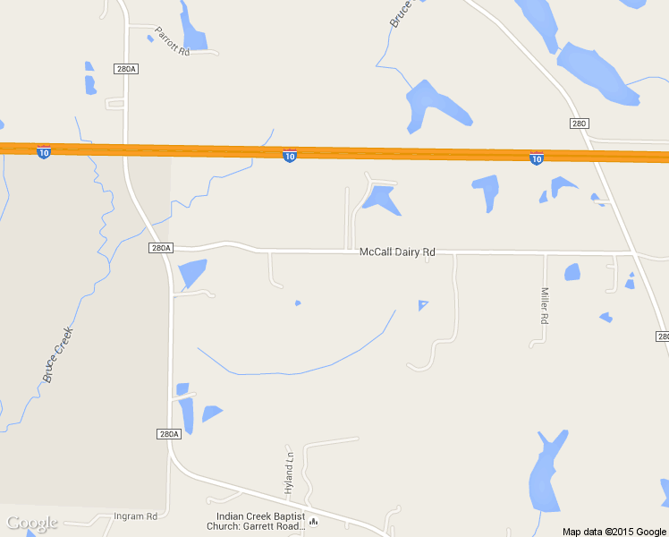 map of restaurants, bars, coffee shops, grocery stores, and more near 512 McCall Dairy Road in DeFuniak Springs